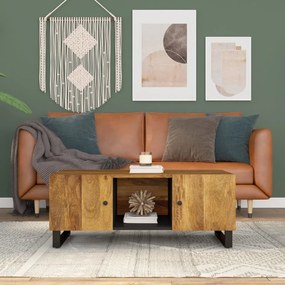 vidaXL Măsuță de cafea, 100x54x40 cm, lemn masiv mango/lemn prelucrat