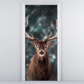Fototapet pentru ușă - Farmecul cerbului (95x205cm)