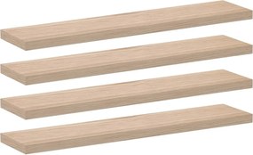 vidaXL Rafturi plutitoare, 4 buc., 110x23,5x4 cm, lemn prelucrat