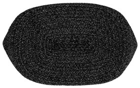TEMPO-KONDELA TIAGON, coş tricotat, negru, 30x26 cm