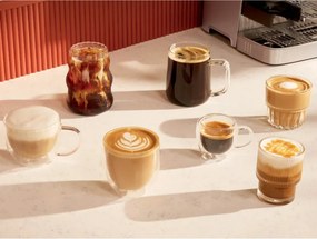 Espressor manual cu rasnita Ninja Luxe Café Mini ES352EU, 1650 W, 9 bar, 250 g, 1,3 l, Barista Assist, 3 setari pentru spumare, 6 tipuri de espresso,Otel inoxidabil