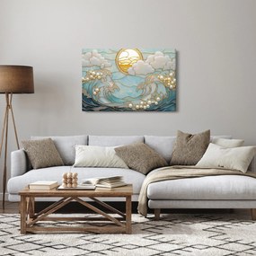 Tablou - Perle 3D în Ocean (90x60 cm)