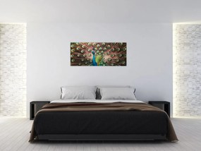 Tablou - Păun (120x50 cm)