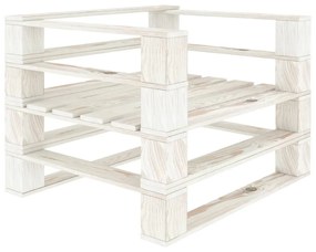 Set mobilier gradina din paleti cu perne antracit 5 piese, lemn Antracit si alb, 1