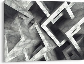 Tablou cu cuburi abstracte (70x50 cm)