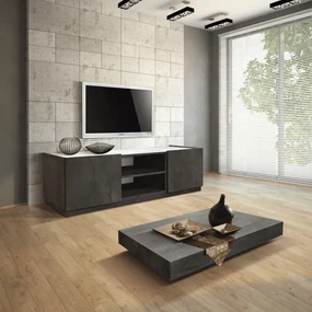 Masa Transformabila, extensibila, cu sistem de ridicare-coborare - OTEL OXIDAT - 120 cm / 80 cm - Transformabila