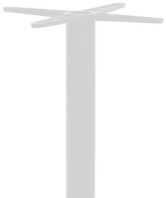 Stalp picior suport blat masa bar metal alb-negru 40x40x108 cm