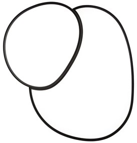 Plafonieră neagră LED 63.5x77 cm Rise – Trio