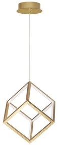 Lustra / Pendul LED design modern geometric GABBIA auriu NVL-9818252
