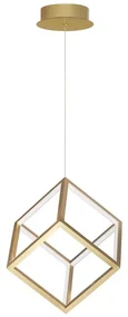 Lustra / Pendul LED design modern geometric GABBIA auriu NVL-9818252