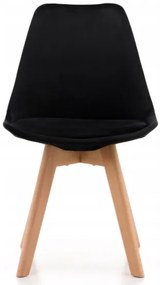 Scaune de sufragerie 4buc stil scandinav Black Glamor