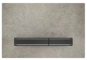 Clapeta de actionare Geberit Sigma50 aspect beton/butoane negru mat