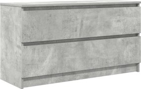 vidaXL Comodă TV, gri beton, 100x35x54 cm, lemn prelucrat