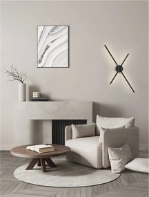 Aplica de perete LED CCT design modern AKRO negru