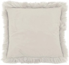 Pernă Tiseco Home Studio Sheepskin, 45 x 45 cm, alb