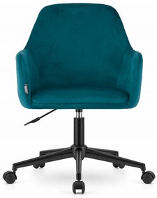 Scaun de birou Culoare turcoaz, NARNI VELVET