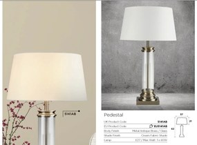 Veioza / Lampa de masa decorativa design elegant Pedestal EU5141AB SRT