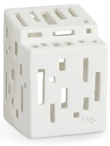 Sfeșnic din ceramică Kähler Design Urbania Lighthouse Functio, alb