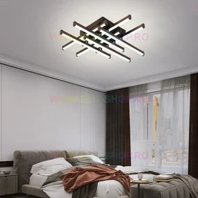 Lustra LED Cu Telecomanda, Elit's Esn174 - 8-BK, 160w