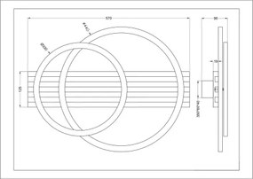 Zuma Line C230617002B - Plafonieră LED SERANA, 40 W, 230 V