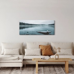 Tablou - lacul nordic înghețat (120x50 cm)