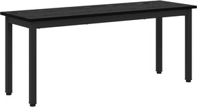 vidaXL bancă Stejar Negru 110 x 35 x 45 cm Lemn compozit