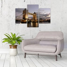 Tablou - Tower Bridge la noapte (90x60 cm)