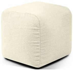 Fotoliu bean bag crem cu tapițerie din țesătură bouclé Plus 50 Lounge – SLOWDOWN