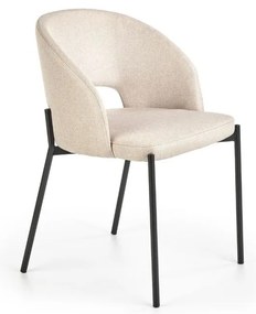 Scaun de bucaterie Alanna, bej/negru