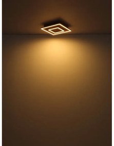 Plafoniera LED riflaj MDF cu efect de lemn WOODY 45x45cm