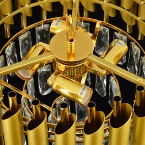 Brilagi - Lustră aplicată ECLIPSE 5xE14/10W/230V, Ø 38 cm, auriu