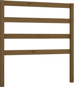 vidaXL Tăblie de pat, maro miere, 106x4x100 cm, lemn masiv de pin