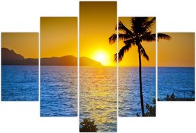 Tablou - Apus de soare deasupra mării (150x105 cm)