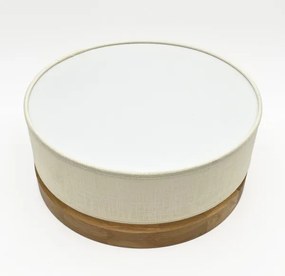 Brilagi - Plafonieră LED BELLADONNA, 20W/230V, Ø 30 cm, crem/stejar