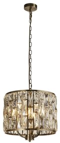Lustra eleganta design modern Bijou 3Lt alama antic/ champagne