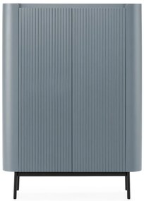 Dulap albastru prăfuit 100x140x40 cm Willa – MOME