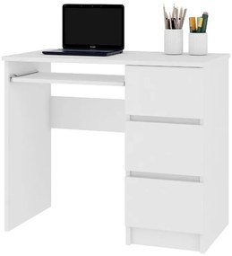 Expedo Birou KORDA A-6, 90x77x50, alb, dreapta