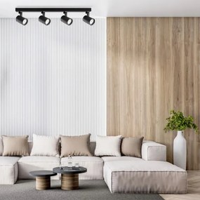 Spot LYNX 4xGU10/10W/230V negru