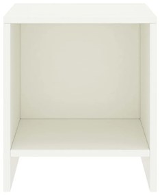 322234 vidaXL Noptieră, alb, 35 x 30 x 40 cm, lemn masiv de pin