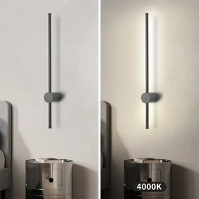 Brilagi - Aplică LED de exterior AURA, 12W, 230V, 4000K, IP54, antracit
