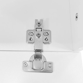 Masă de cafea cu iluminare LED, blat de masă lucios, spațiu generos de depozitare, 120x50x38,5 cm, Alb