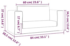 Canapea pentru copii cu 2 locuri, roz, plus moale Roz, Canapea extensibila