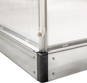 Seră din policarbonat 250 x 550 x 124/205 cm