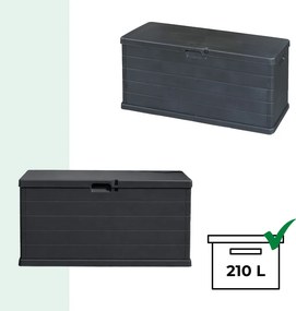 Cutie de depozitare OMEGA, 210L, 117x38x56cm, antracit I.P.A.E-Progarden