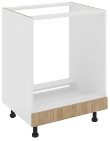 Corp Cuptor Karo, Lemn Natural/Alb, 60 x 50 x 80 cm