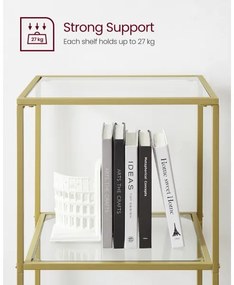 Bibliotecă GLASY aurie