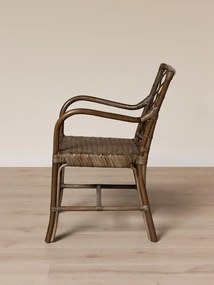 Scaun din rattan cu brațe, "Riva"