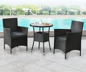 Jusky Set balcon Bayamo - perne negre + gri