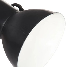 Lampa de perete industriala, negru, 45 x 25 cm, E27 Negru, 2 la rand, 1