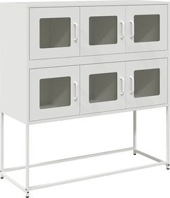 vidaXL Dulap, alb, 100,5x39x107 cm, oțel laminat la rece